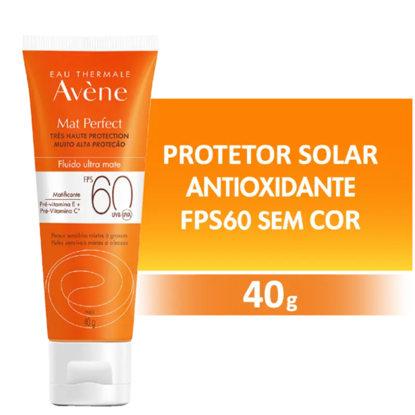 Proteção solar – Pele sensível Mat Perfect Fluido FPS 60 sem cor - Imagem 3