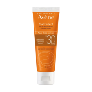 Proteção solar – Pele sensível Mat Perfect Aqua Fluido Com Cor FPS 30